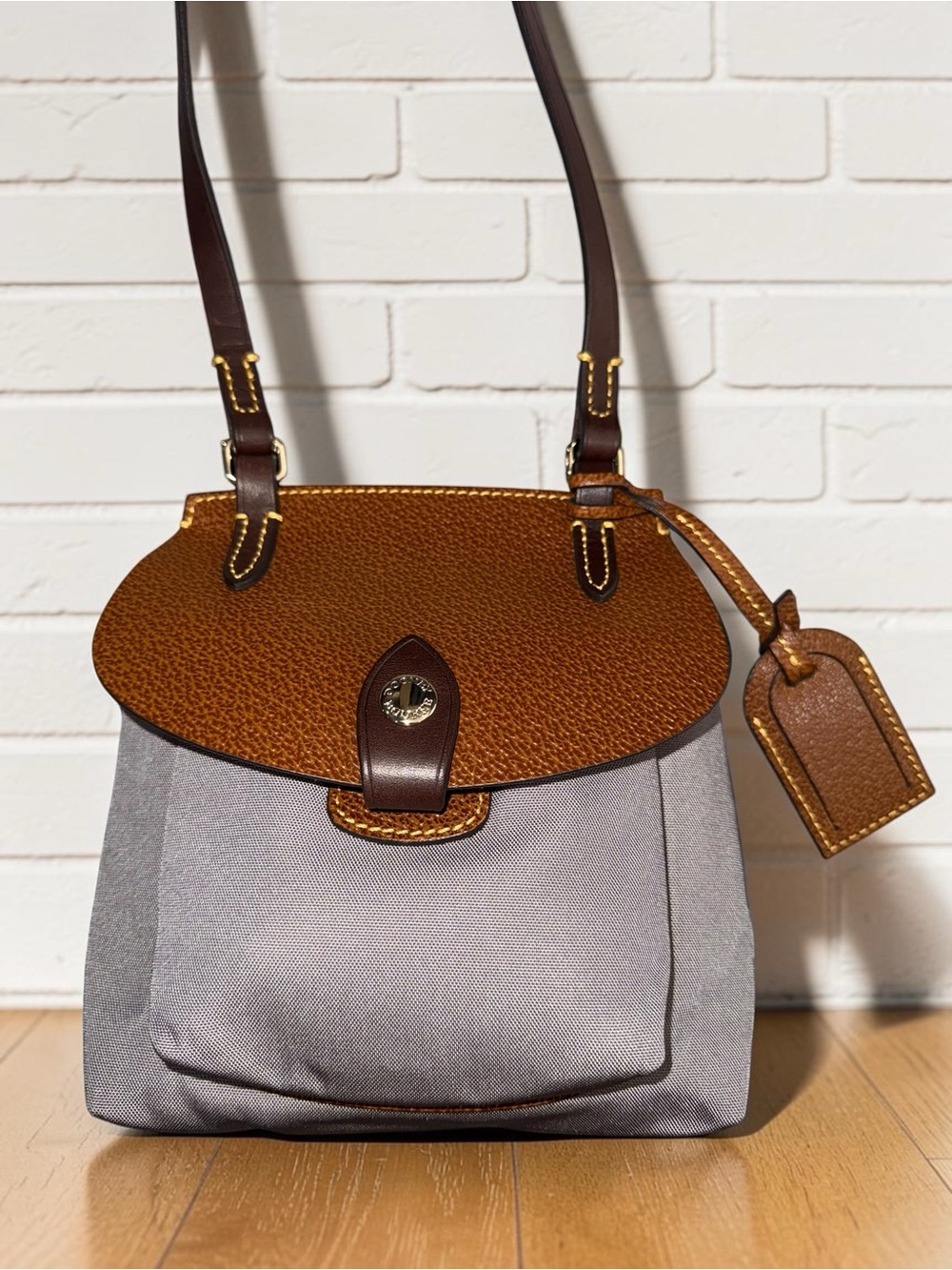 Dooney & Bourke Gray Nylon Small Crossbody